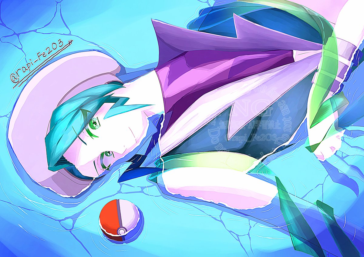 rapi_Fe2O3's tweet image. 『水に揺れて、心まで涼しくなる気がして』
#ポケモンイラスト #Pokemonfanart