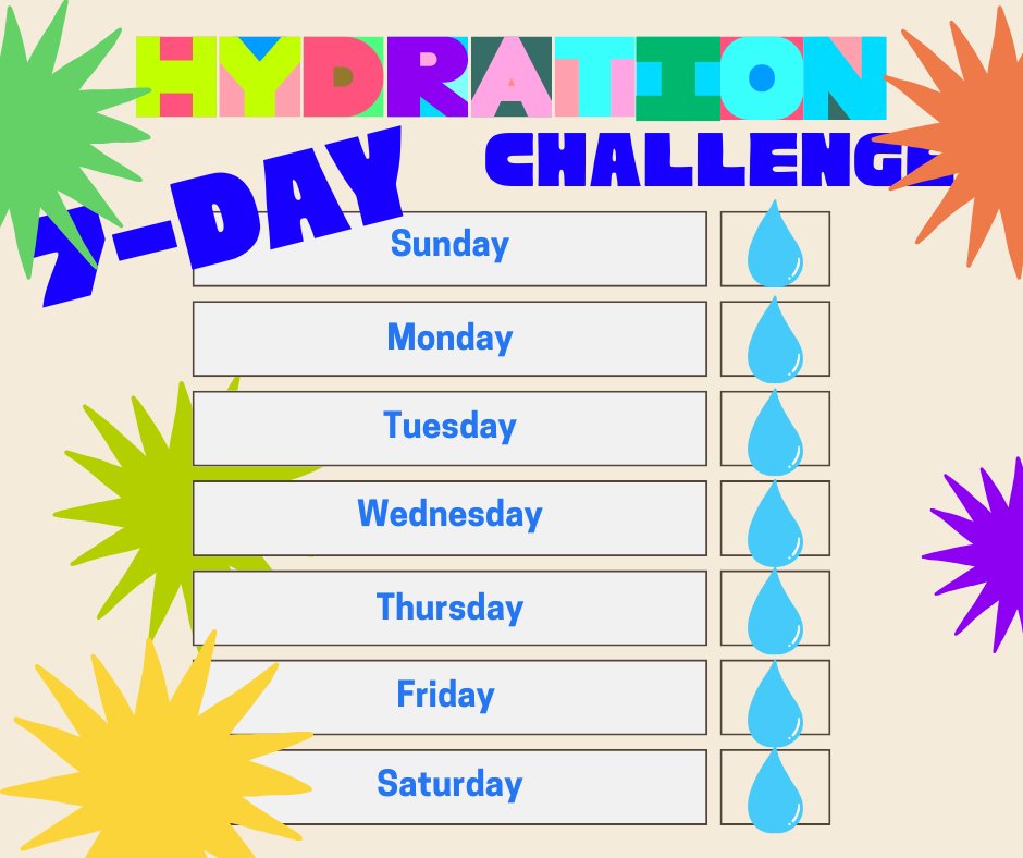 WVDeptofHealth's tweet image. Day 7 of the Hydration Challenge is done! You did it! 🎉 Let us know if you attempted, completed, or are maintaining the Hydration Challenge!

#HydrationChallenge #7Days