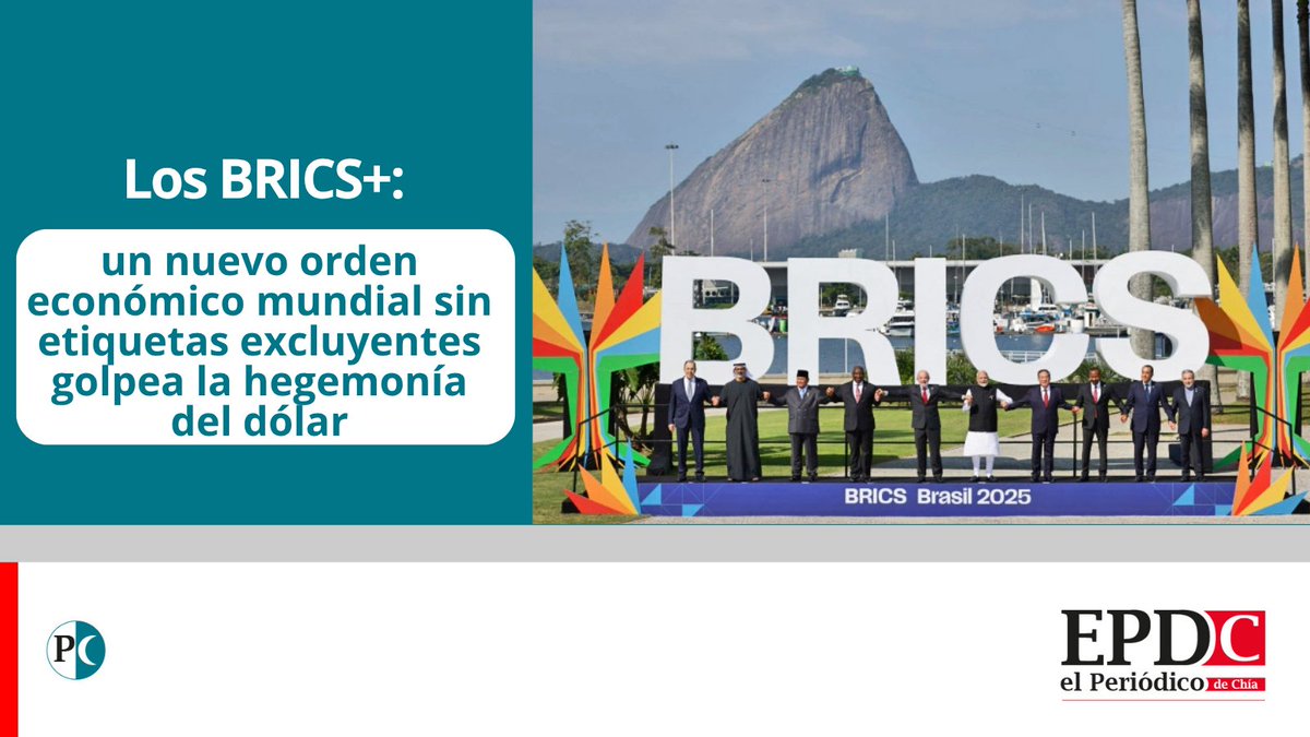 Geopolítica 🚨| Más allá del G7 los BRICS, con 18 países aliados, redefinen el mapa económico y geopolítico global mientras le dan forma a un mundo multipolar .

Nota completa en:bit.ly/46mZGEq

#epdc #economía #UltimasNoticias
