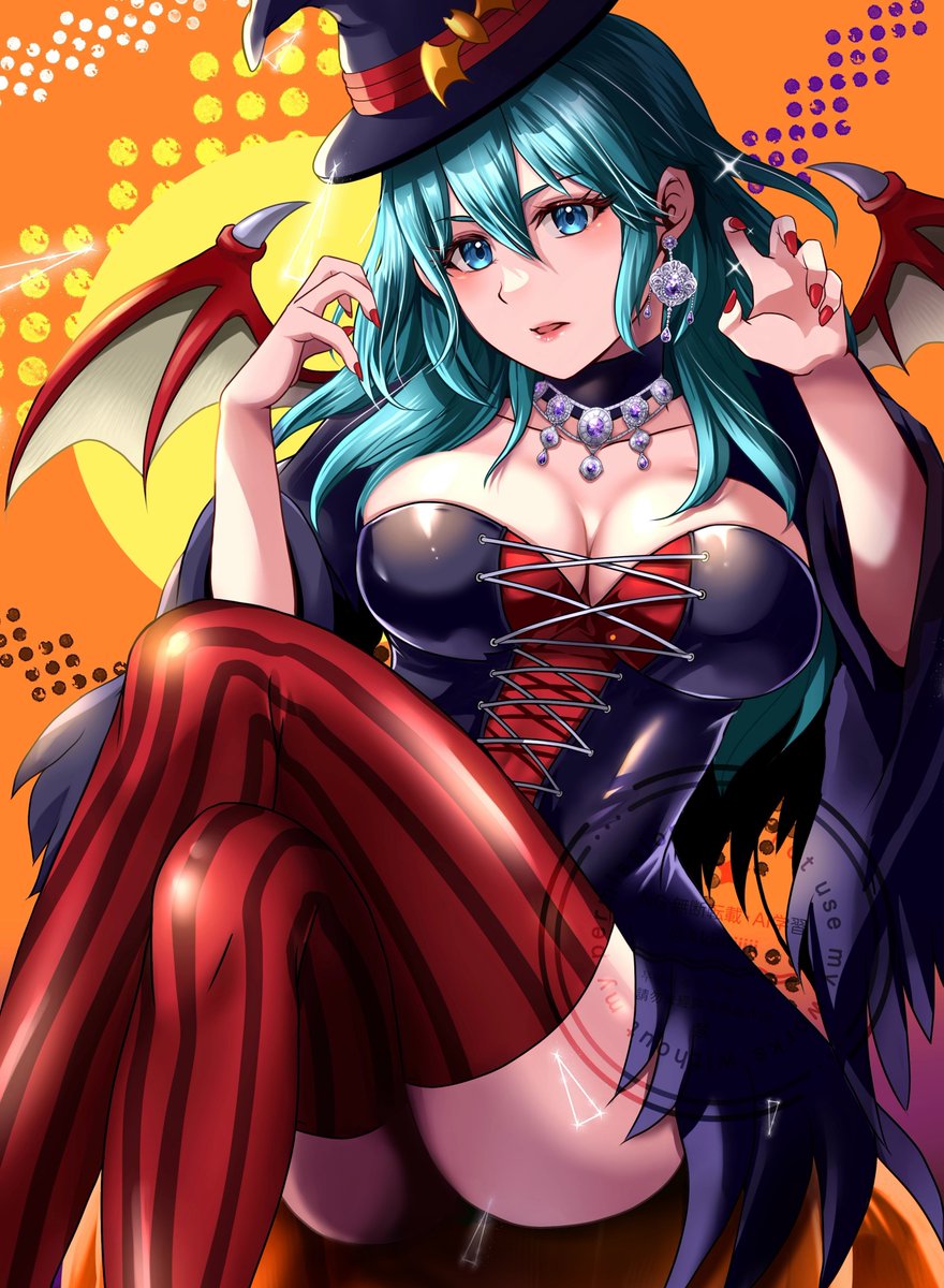 Akimiiiii's tweet image. 風花6周年おめでとうございます！
ハロウィンな装いのベレス先生リメイク絵でお祝いさせて下さい🎃✨

 #FE風花雪月6周年