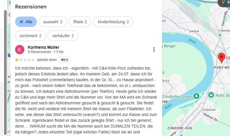 CharlyM2014's tweet image. 👋 Ich grüße Euch - Ihr Lieben 👋
======== 🍀 🌹 🍀 ========
Heute nur wenig Zeit für Euch, denn
gleich geht's zum Familientreffen🤪
Jedoch, dieses "Einkaufserlebnis"
möchte ich noch gerne mit Euch
teilen. Ihr kennt meine Einstellung
zum Thema: Service 🙄 LG 🫂 😘