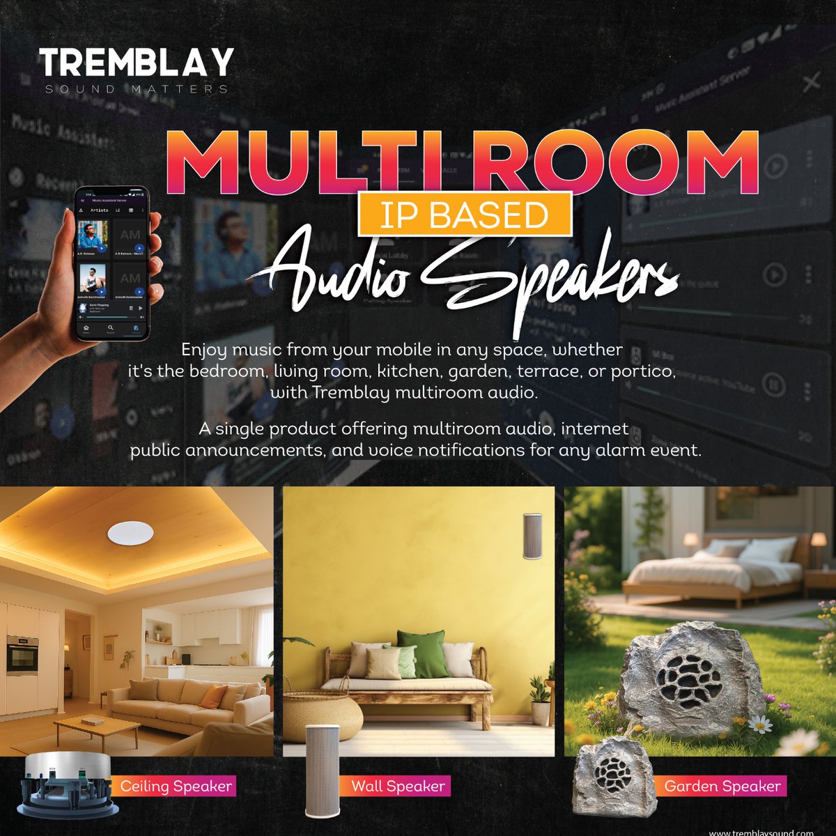 DrasisAutomate's tweet image. Sound Without Limits. 🎶✨
From your bedroom to the garden—seamless, powerful, and crystal-clear audio in every corner of your world.

#MultiRoomAudio #WholeHomeSound #IPAudioSystem #WirelessMusic #SmartHomeTech
#IndoorOutdoorAudio #VoiceAlerts #LuxurySound #SeamlessStreaming