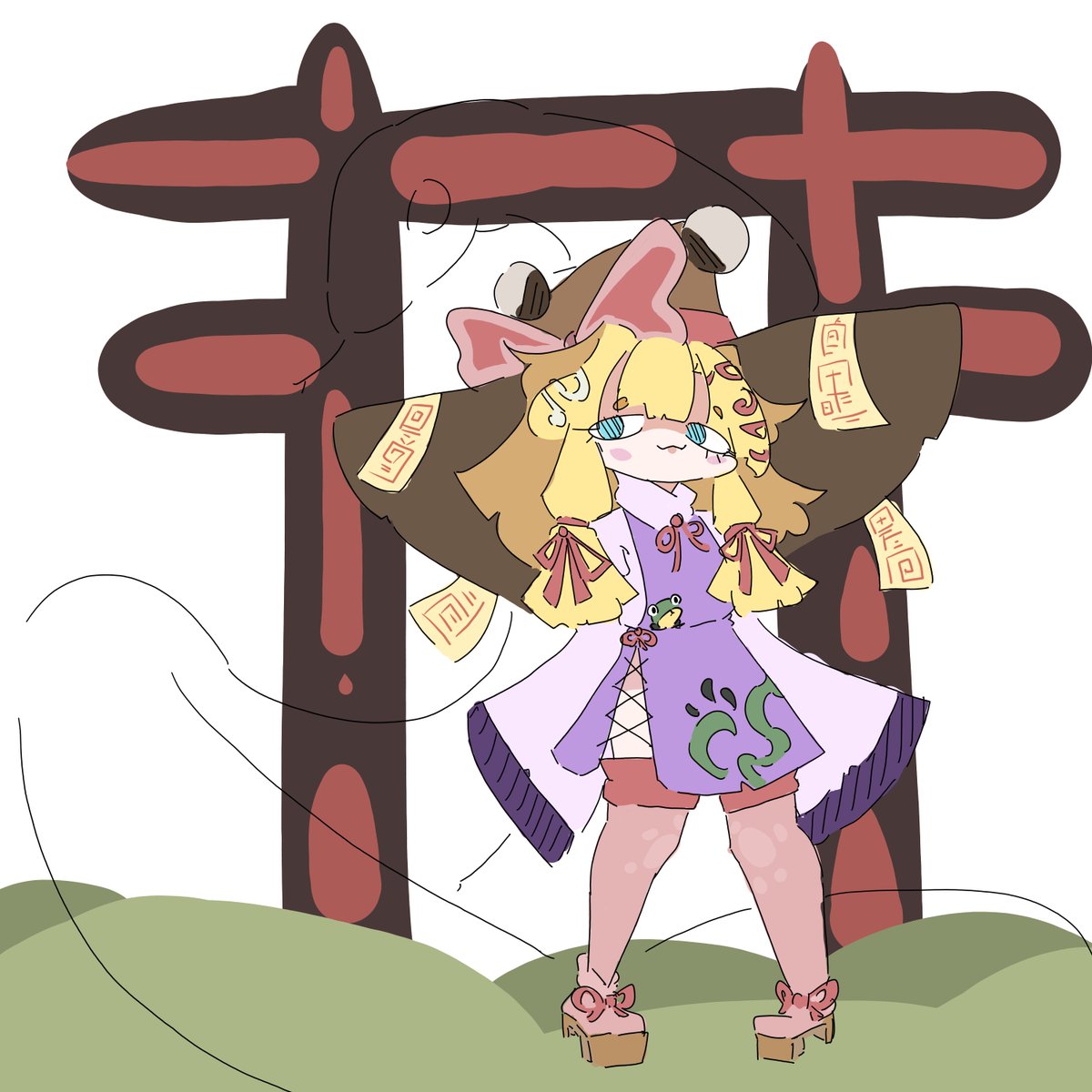 FishyDraw's tweet image. Silly lil Suwako doodle.
sorry for not posting much this week ; - ;
#東方Project #東方 #illustration #touhou