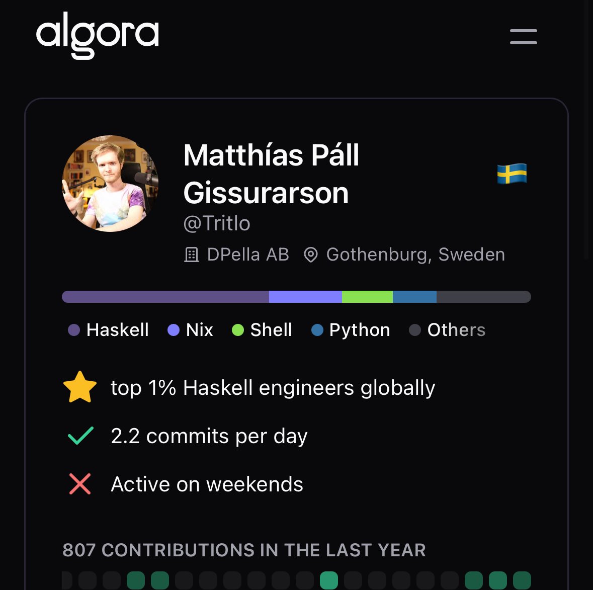 tritlo's tweet image. i am the 1% apparently 😳