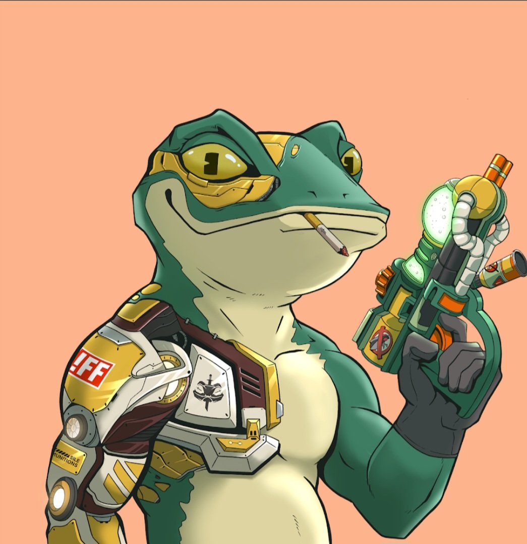 kingthinker1's tweet image. Clean artwork @CyberFrogsNFT