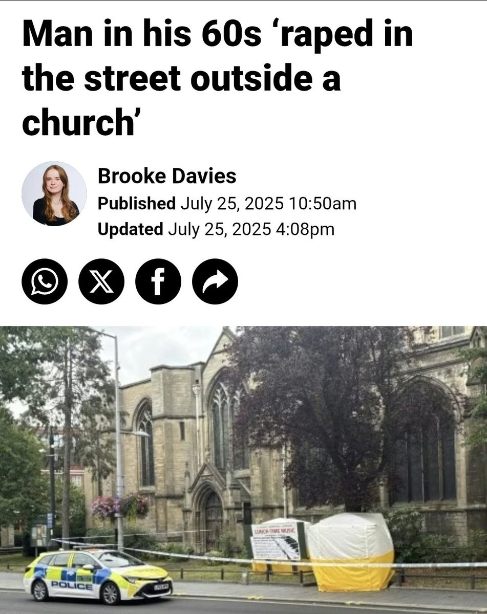 politicseu7's tweet image. Man in his 60s raped outside church in London
A 32-year-old man Bruke Desalagne, 32, of no fixed address has been arrested and charged with rape
London is no longer a safe city. It is a ghetto