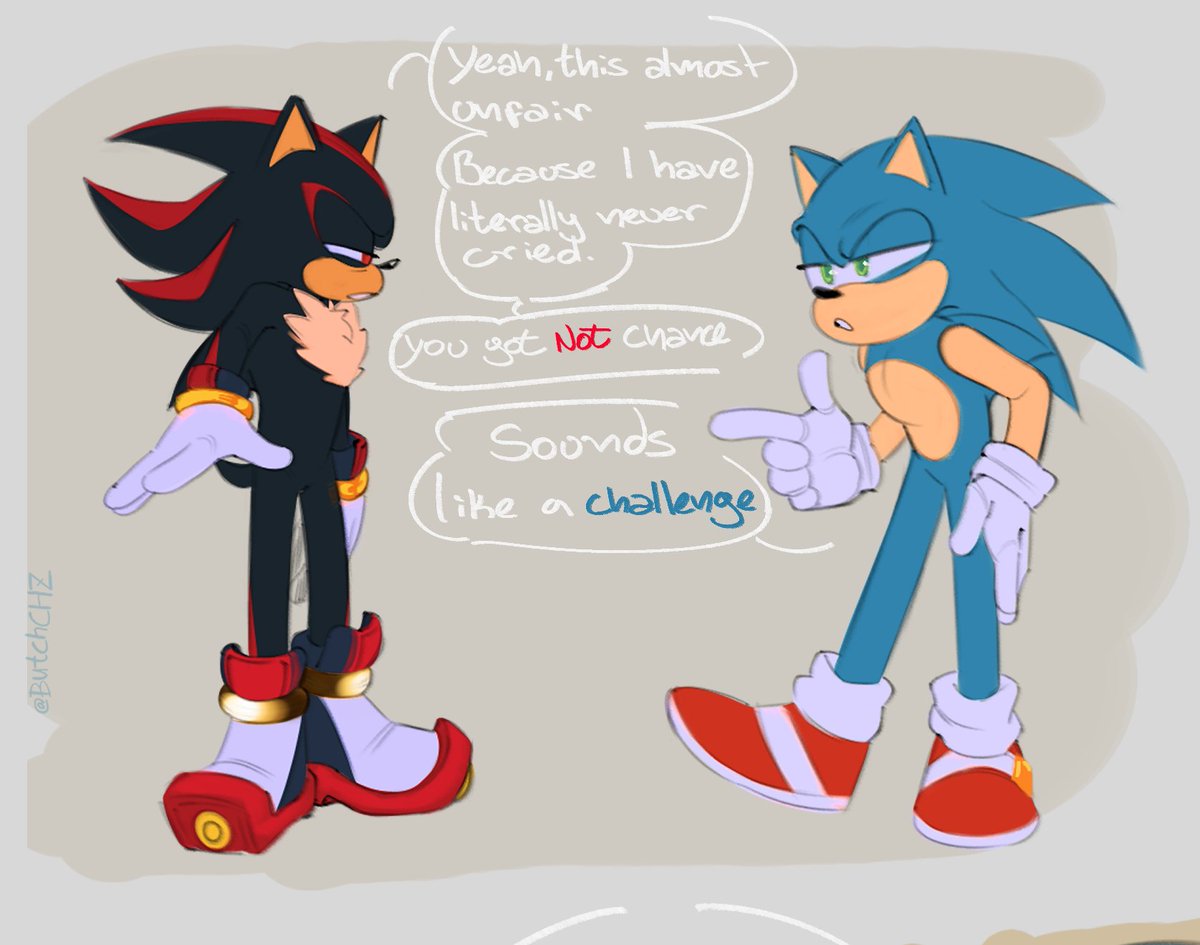 ButchCHZ's tweet image. The Crying Game (1/2)
Hi sorry for my absence i have a lot work the last week taking a break for my poor hand
anyway i hope everyone is well and the content sonadow is back #SonicTheHedgehog #ShadowTheHedgehog #sonadow