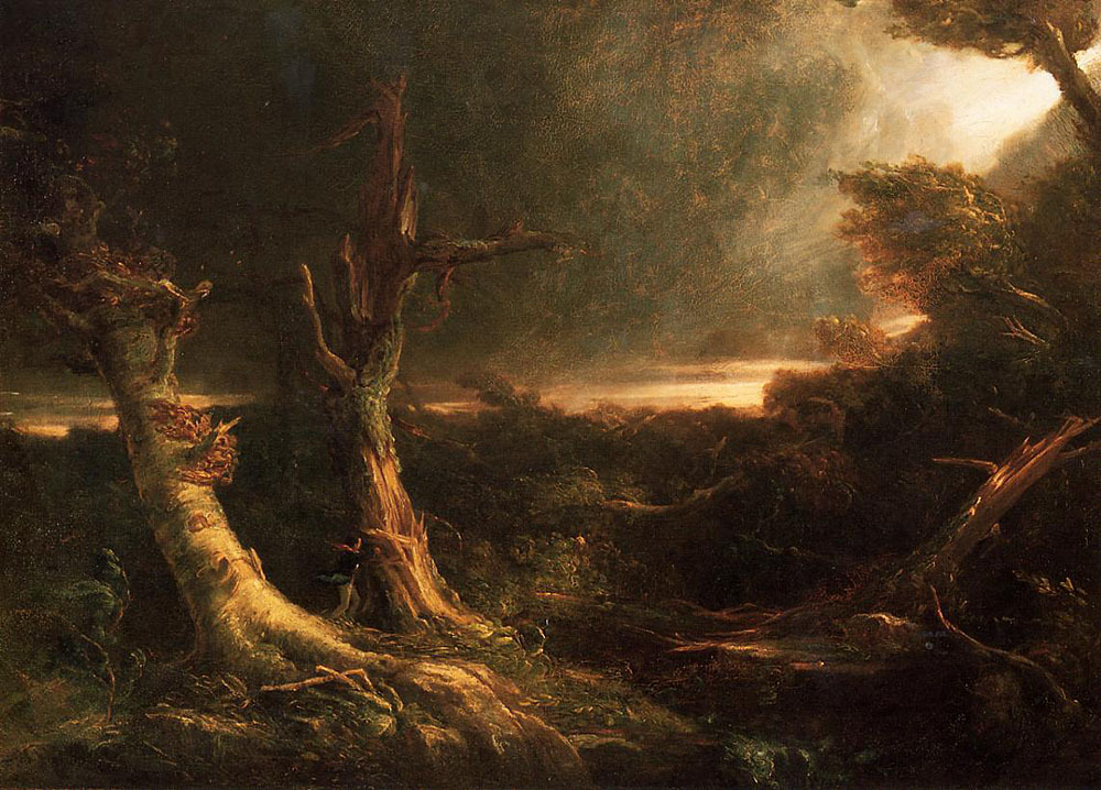 ThomasColeBot's tweet image. A Tornado in the Wilderness wikiart.org/en/thomas-cole…