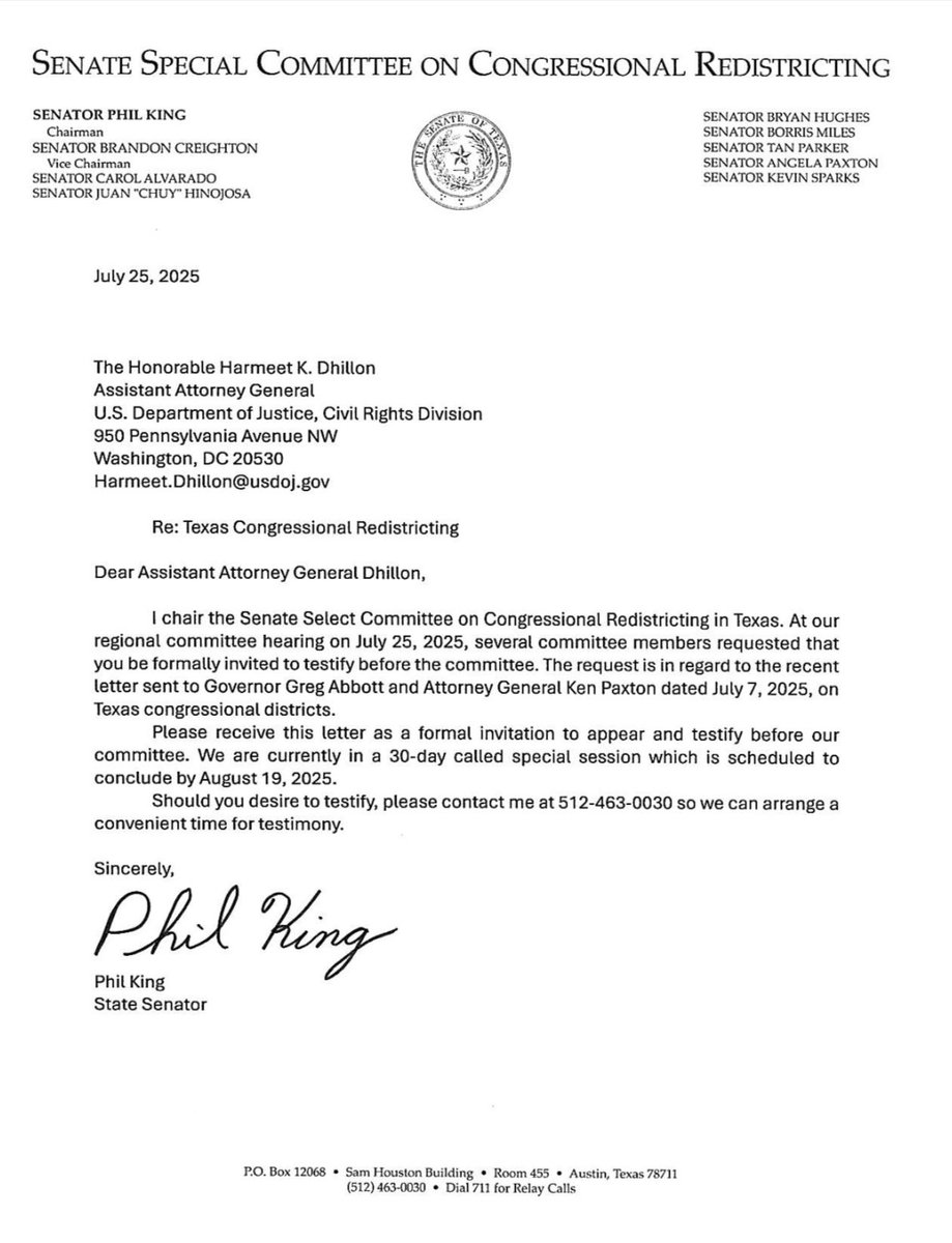 Carol Alvarado (@carolfortexas) on Twitter photo After <a href="/BorrisLMiles/">Texas State Senator Borris L. Miles</a> and I repeatedly asked for this DOJ attorney to come speak to the committee and explain why she's asking the state to illegally draw a new map using race, the Chairman formally invited her.
I look forward to hearing from her very soon. #txlege After <a href="/BorrisLMiles/">Texas State Senator Borris L. Miles</a> and I repeatedly asked for this DOJ attorney to come speak to the committee and explain why she's asking the state to illegally draw a new map using race, the Chairman formally invited her.
I look forward to hearing from her very soon. #txlege