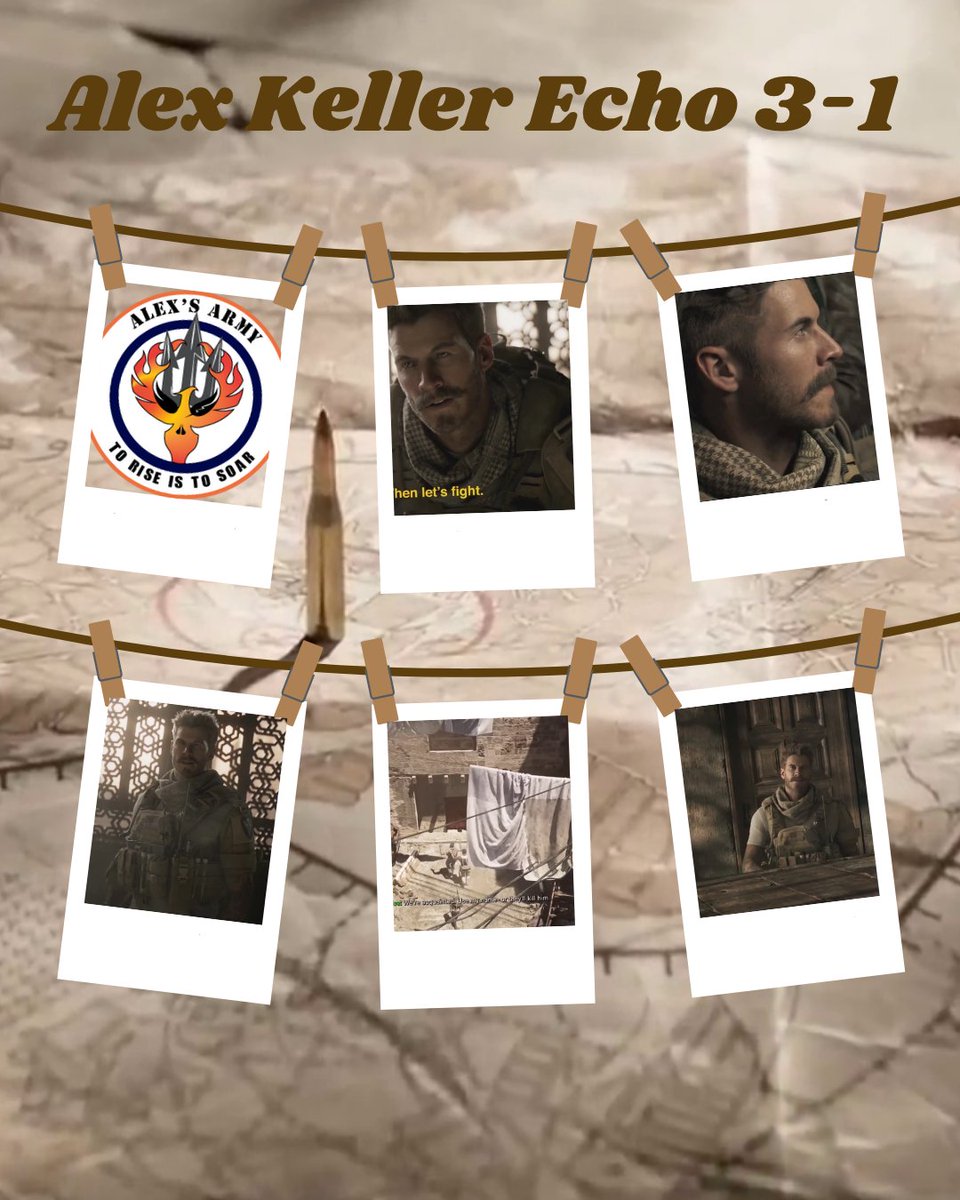 AlexsArmy31's tweet image. Alex Keller: &quot;Where and when, that&apos;s the question.&quot;
@CollinsChadM 

#alexkeller #callofduty #callofdutymodernwarfare #echo31 #codalexkeller #callofdutycommunity #alexkellerecho31 #chadmichaelcollins #alexsarmyofficial #callofdutyfandom