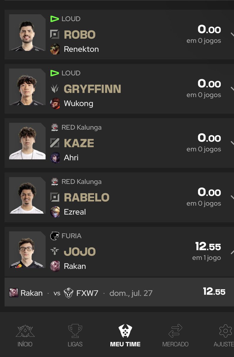 axtlol's tweet image. Nao rolou live hj da Lta pq to na Coreia, semana que vem tamo por ai.

Aproveitar e manda meu fantasy