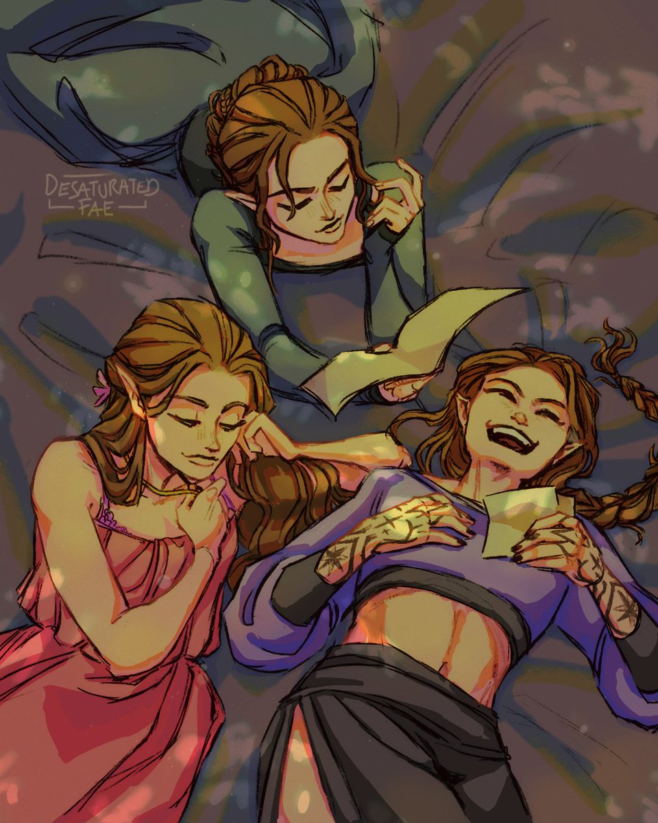 DesaturatedFae's tweet image. Feyre Week Day 7 ✨Free Day✨
#feyrearcheron #nestaarcheron #elainarcheron #acotar #feyrefanart #acotarfanart #feyreweek25 #digitalart