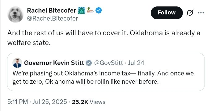 JamesRobichaux's tweet image. Here we go again with this horrible, self-defeating, Team Blue version of the disgusting and dishonest "makers and takers" rhetoric. 🤬
This is a CONSERVATIVE-LIBERTARIAN moral framework.