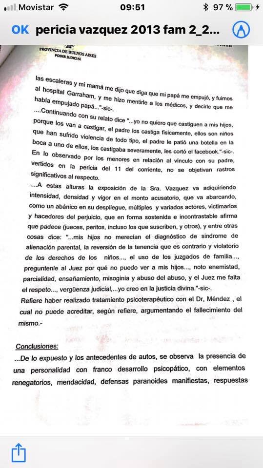 HernanSeivane's tweet image. La lacra kirchnerista de @lilianahendel se aferra a su cargo. Adjunto la pericia de la psicópata @AndreaKVazquez, es del año 2013 y está subida en el perfil de Facebook de @PGGRAGNAR desde el año 2018.
Cárcel para Liliana Hendel, con devolución de todos los fondos públicos que…