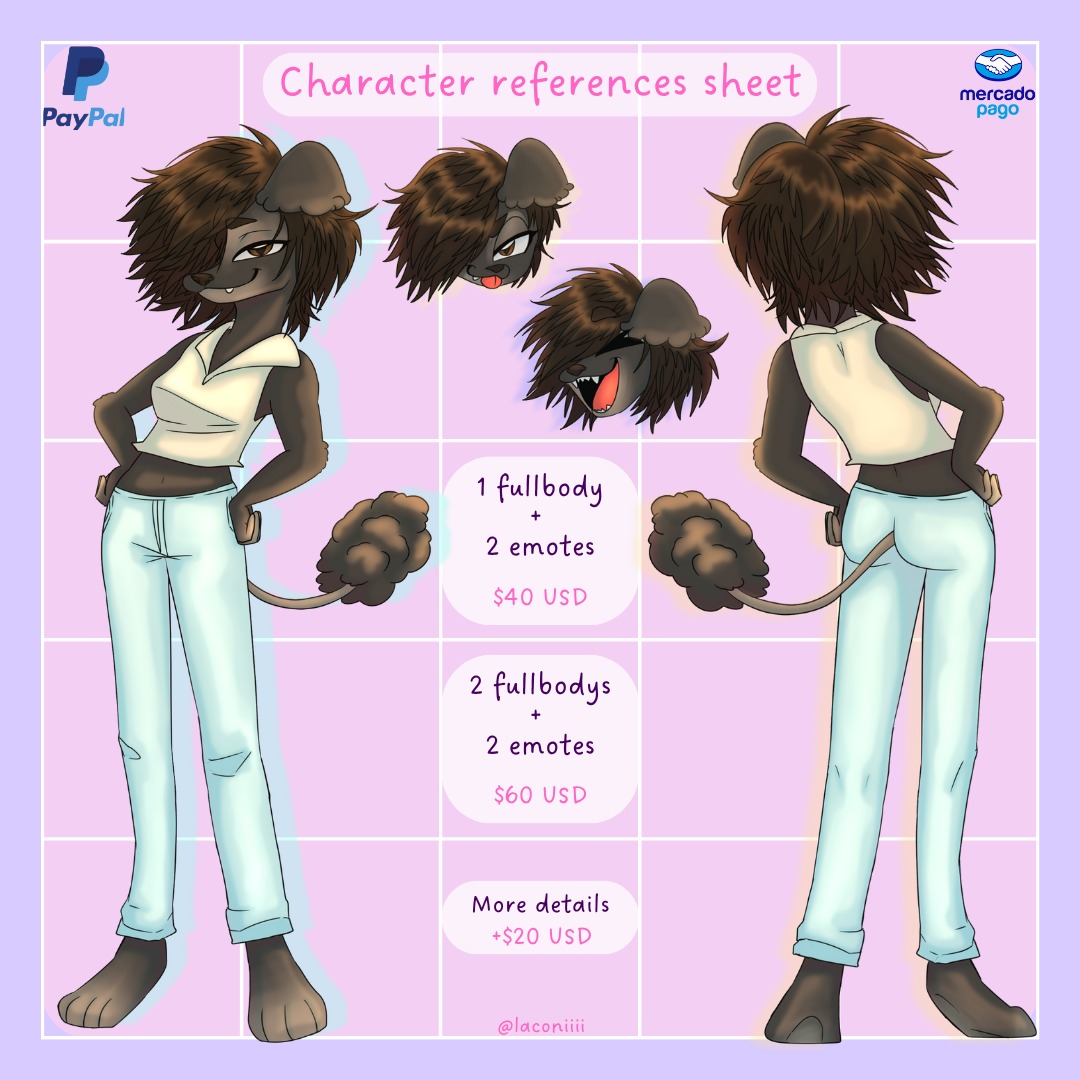 Character/ OC reference sheet commissions open!!

Paypal or Mercado pago 

Dm if you are interest 

#oc #ocrefsheet #referencesheet #commissionsopen