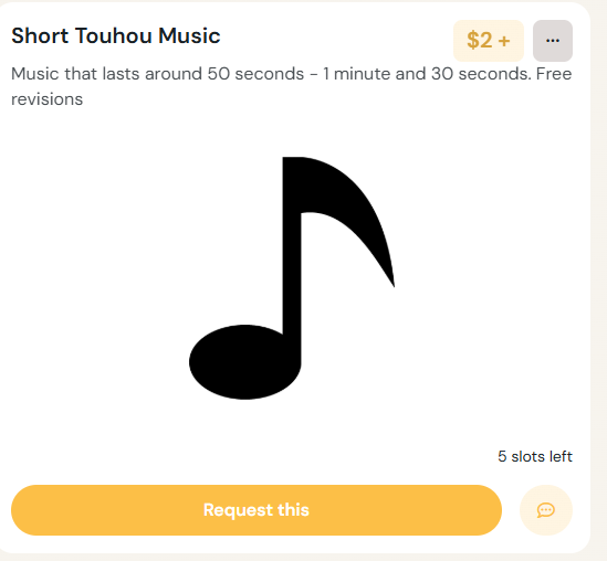 fellismm's tweet image. comms are back!! this time i've included a new option which is a touhou-style mix of any track you'd like
short music price has also been lowered down to 2 dollars
plz support if u can! ko-fi.com/fellism/commis…