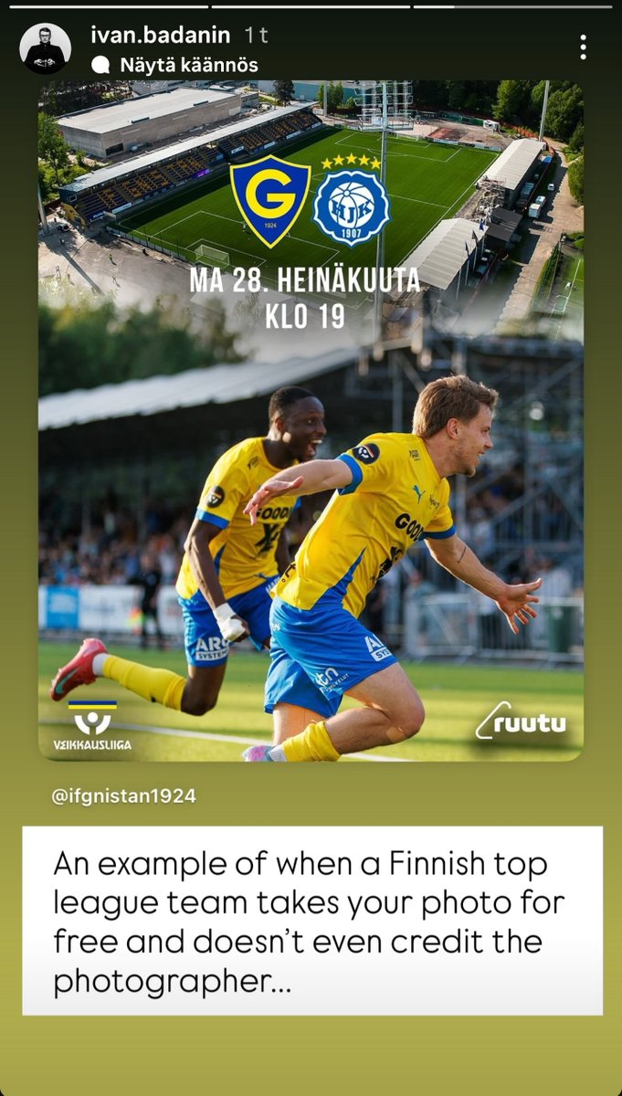 Minkälainen homma? <a href="/IFGnistan1924/">IF Gnistan</a> 

#Veikkausliiga
