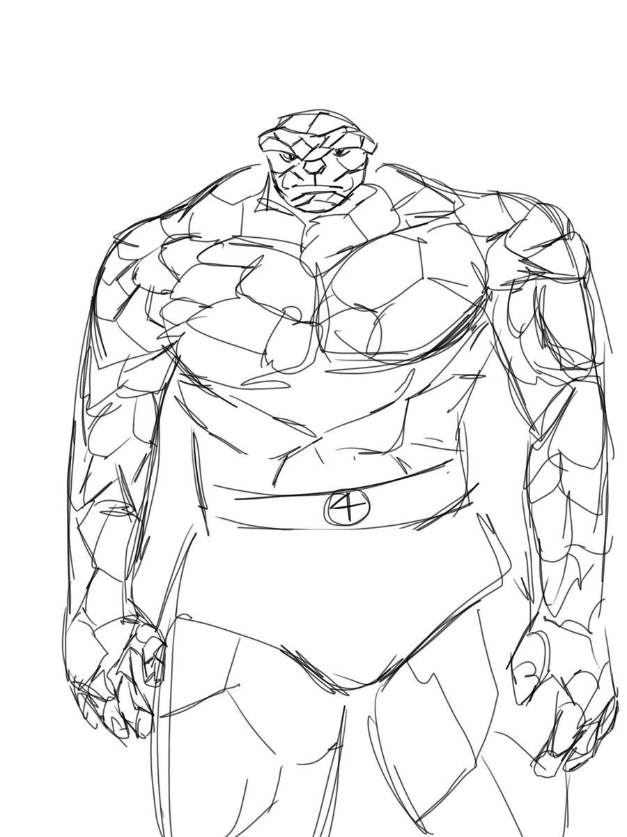 axolotlpuff's tweet image. Ben Grimm the Thing