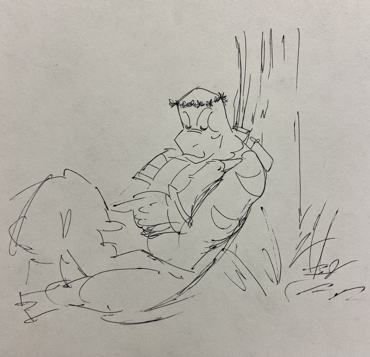 Loryska2's tweet image. Little before work eeper doodle