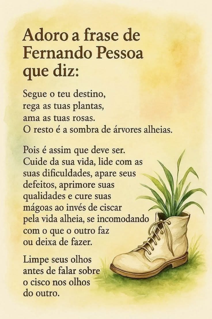 Adoro essa citação de Fernando Pessoa …🫶🏻