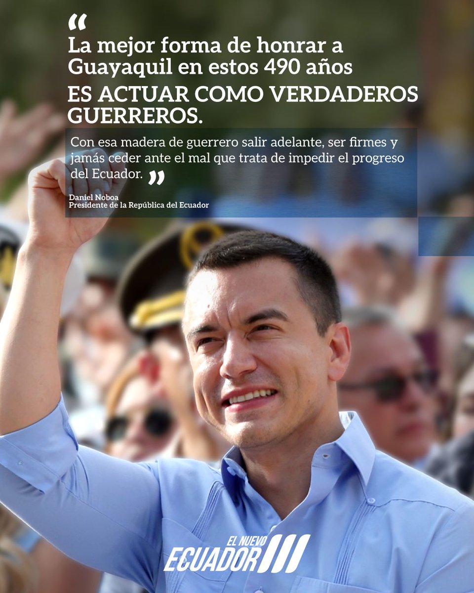 ComunicacionEc's tweet image. #ElNuevoEcuador está comprometido en continuar trabajando por los guayaquileños y por todos los ecuatorianos. 🇪🇨💪

#EsTiempoDeGuayaquil