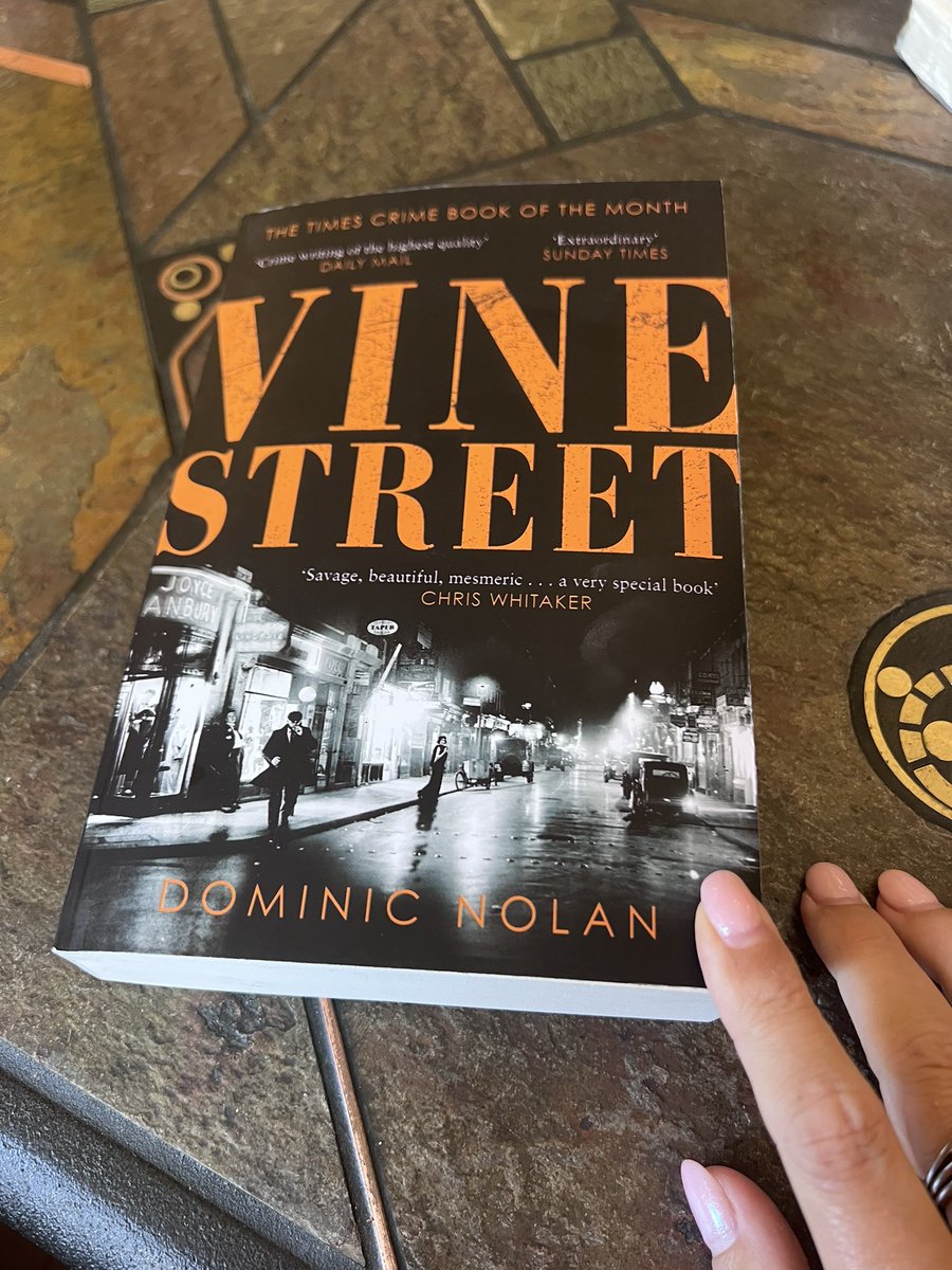 I’m so late to the party, but after LOVING White City, I treated myself to Vine Street as a post book-tour read. <a href="/NolanDom/">Dom Nolan</a> is a phenomenal talent. Historical crime fiction at its classiest. Grit and glamour, politics and heart. If you haven’t read him yet then RUN to the shops