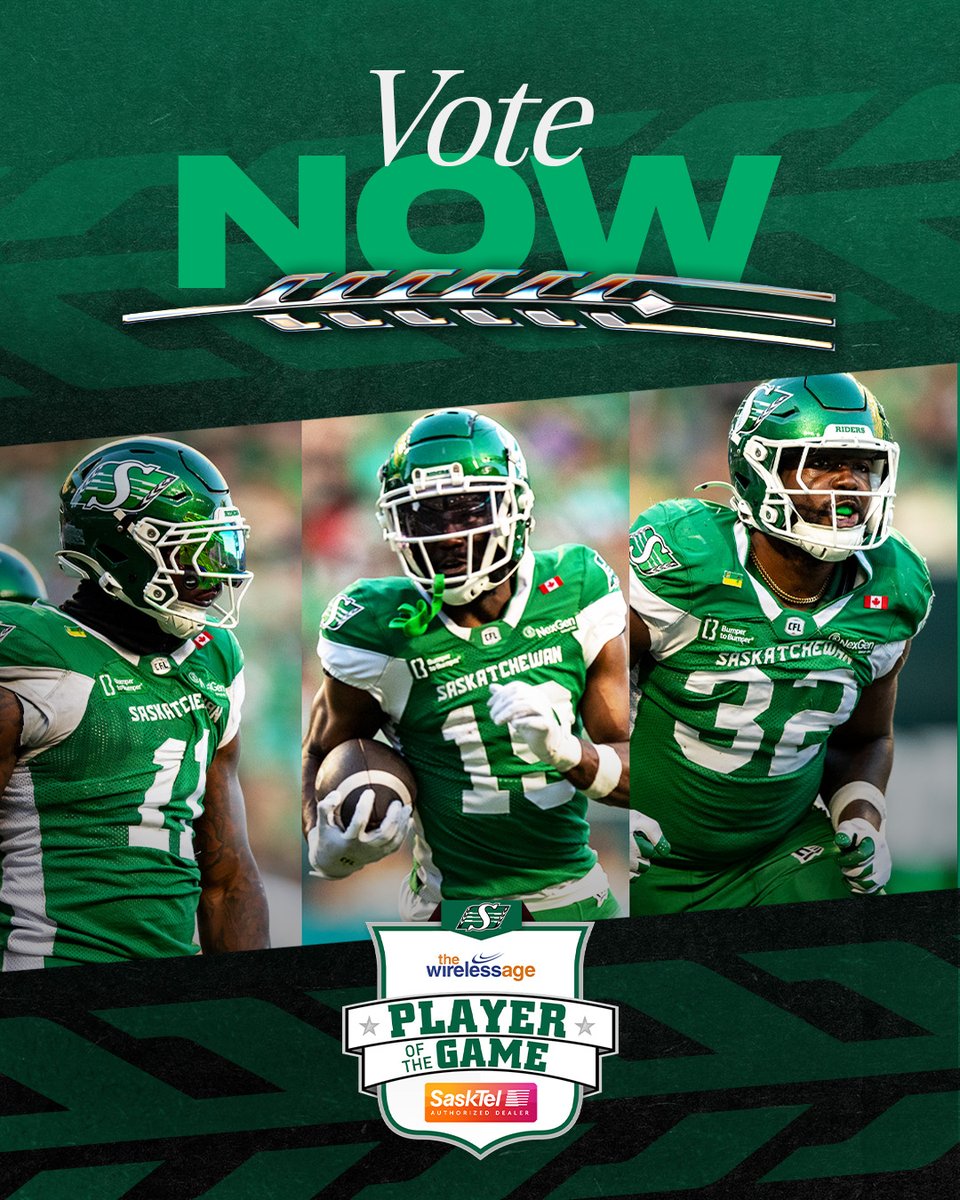 sskroughriders's tweet image. Rider Nation! Who was your The Wireless Age player of the game from Friday!
Vote down below and remember, you can meet the winning player, present the 'Player of the Game' award and receive a Rider prize pack!
🗳️ thewirelessage.com/pages/potg