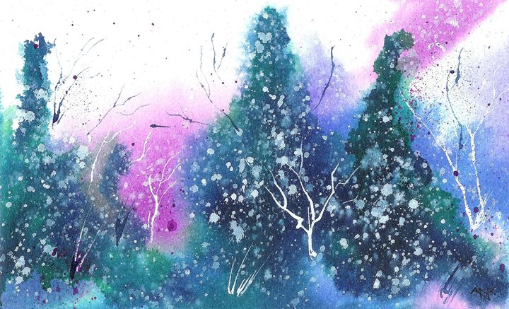 Art of the Day: "Holiday Card 10". Buy at: ArtPal.com/nelsonmakesart…