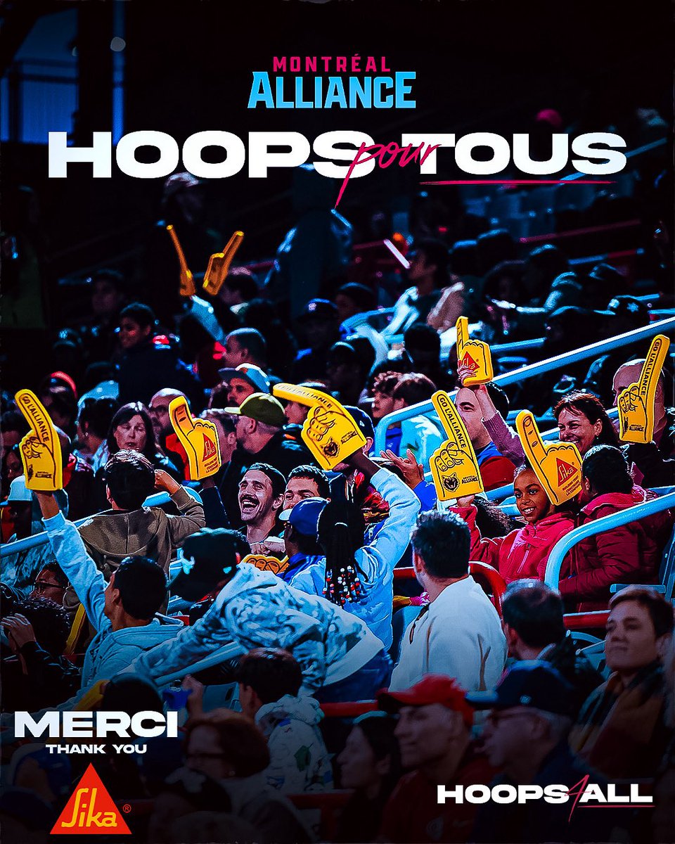 Merci à <a href="/Sika/">Sika</a> d’avoir fait don de billets à des jeunes montréalais dans le cadre de notre programme Hoops pour tous. 💙

Thanks to <a href="/Sika/">Sika</a> for donating tickets to young Montrealers as part of our Hoops for All program. 👏