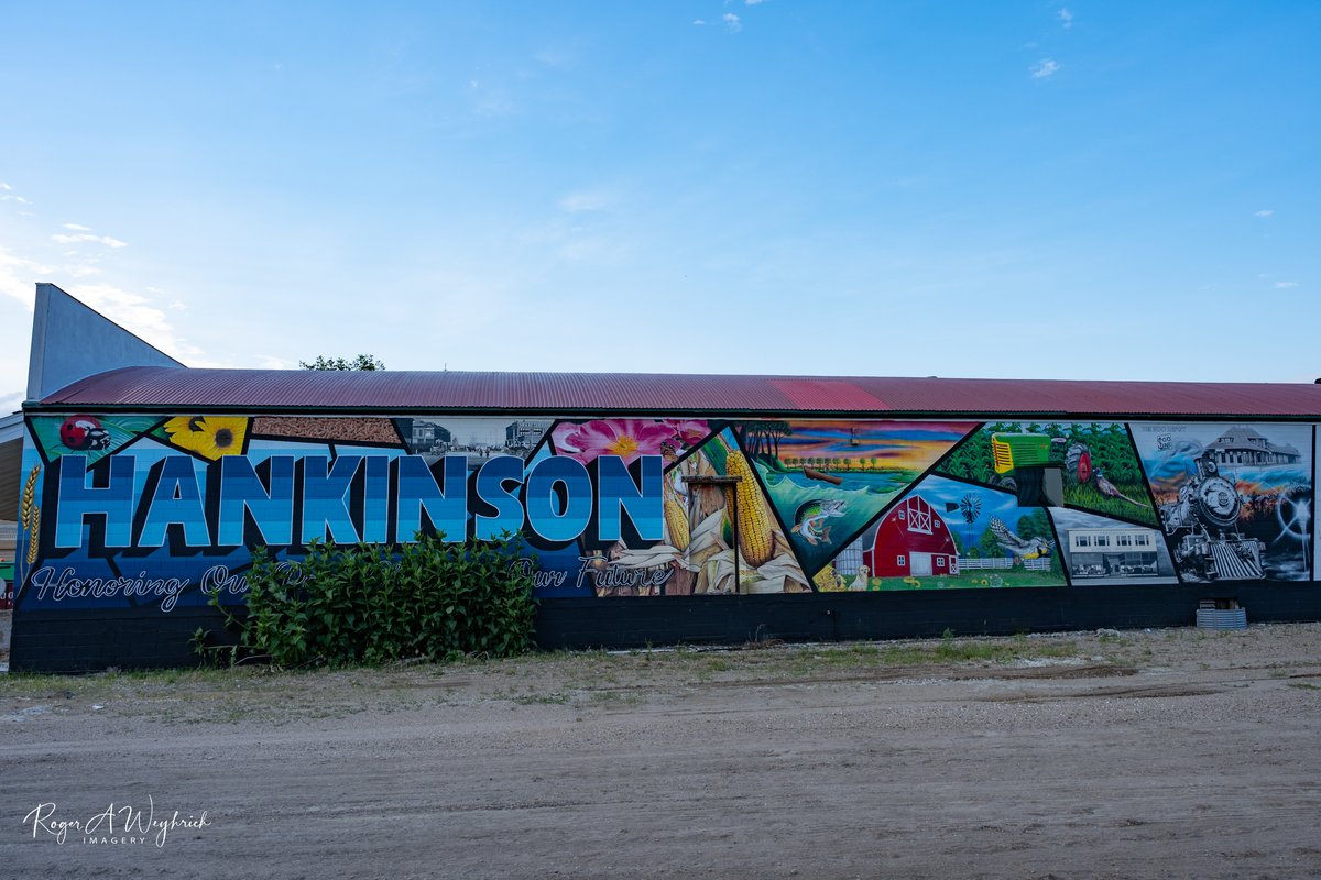 Very cool mural in small town North Dakota.  Sums up the region well.