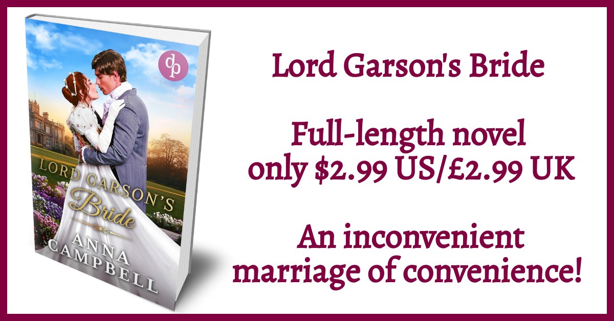 LORD GARSON'S BRIDE

Book 7 Dashing Widows

Can be read standalone

An inconvenient marriage of convenience!

4.4 stars Amazon!

amazon.com/Lord-Garsons-B…

#romancebooks #romanticreads #marriageofconvenience