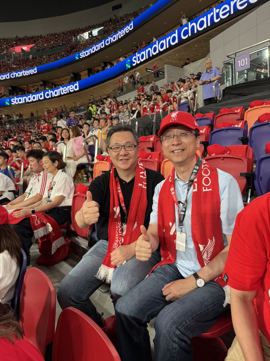 YiMaTweets's tweet image. Watched the soccer game Liverpool FC versus AC Milan today in Hong Kong’s new stadium. Completely full with 50,000 people. Amazing atmosphere and experience!