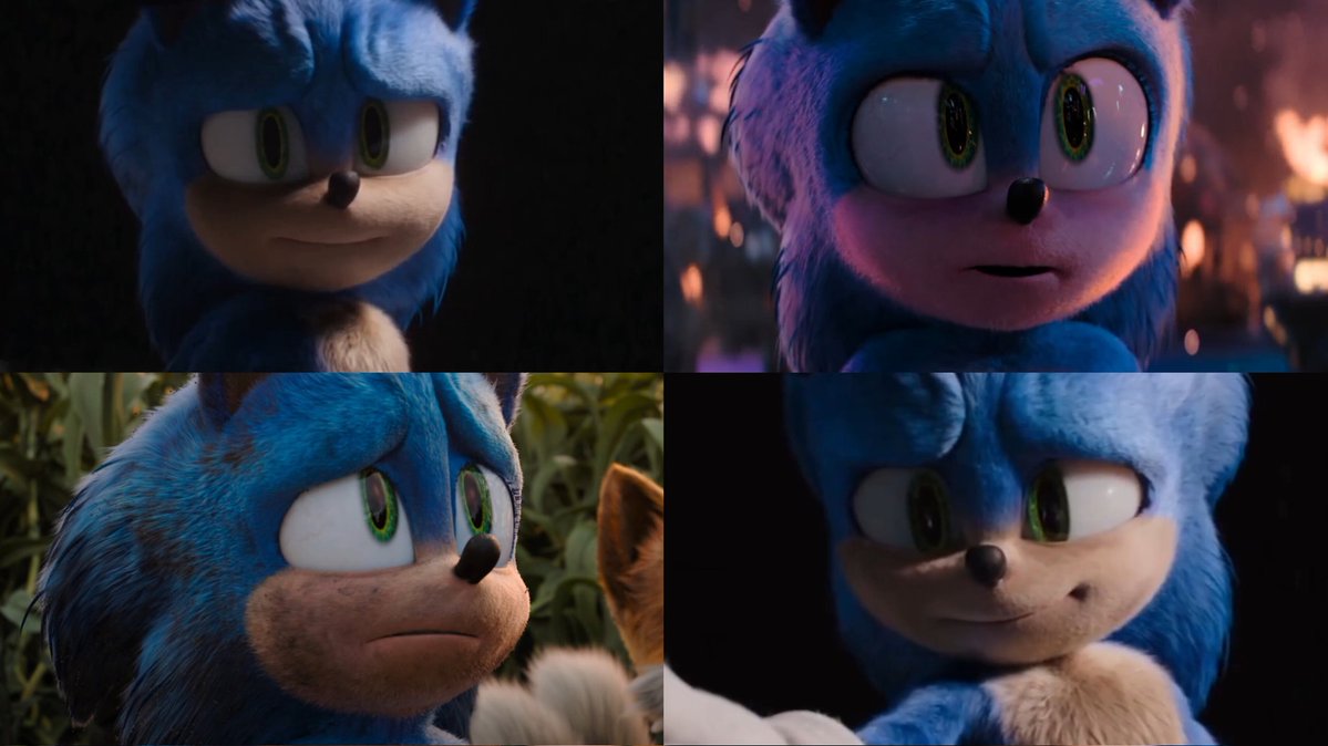 sonicspride's tweet image. the differences in how they look at one another