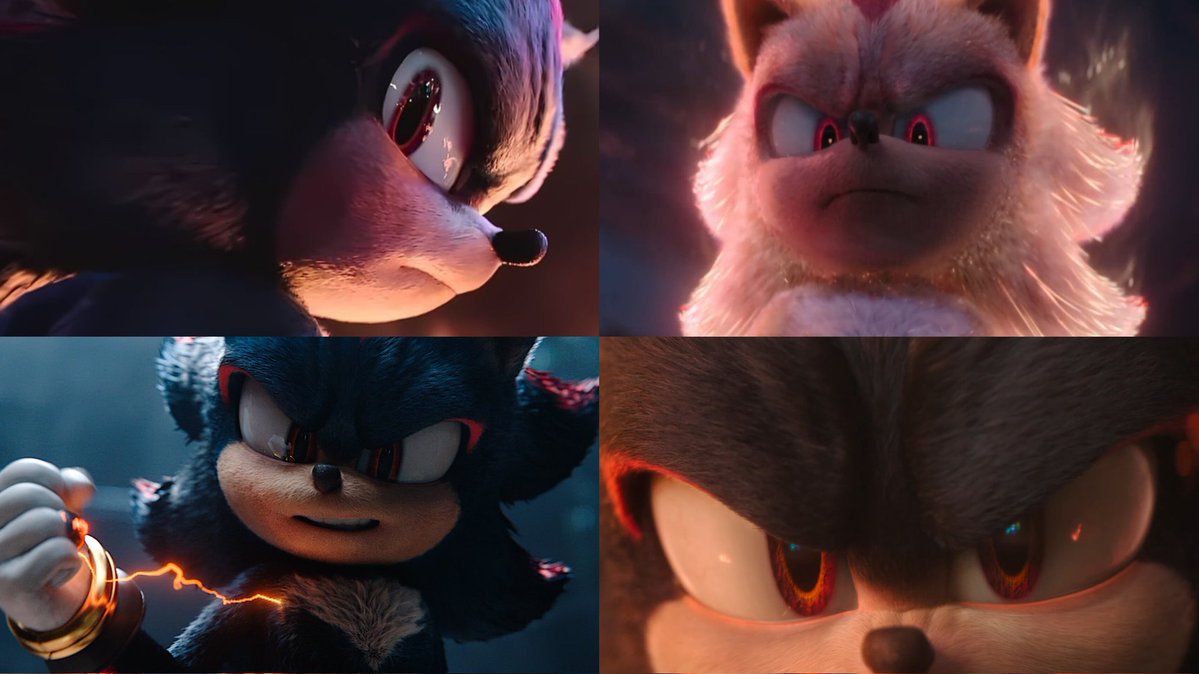 sonicspride's tweet image. the differences in how they look at one another