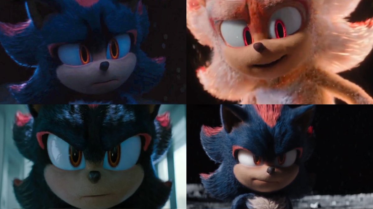 sonicspride's tweet image. the differences in how they look at one another