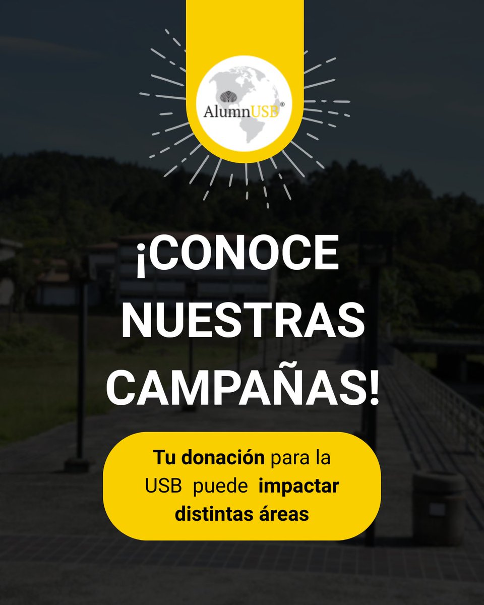 🎓💛 En AlumnUSB trabajamos para que cada aporte se transforme en oportunidades reales para los uesebistas.

💛 Súmate como donante recurrente y haz que tu apoyo sea constante, como lo es el amor por la USB:
🔗 alumnusb.org/dona

#AlumnUSB #OrgulloUesebista