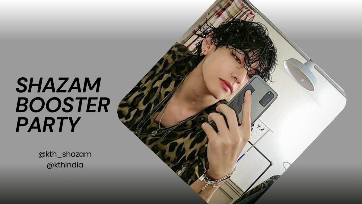 Kth_Shazam's tweet image. SHAZAM BOOSTER PARTY with INDIA
🎯100 Shazaming ss
📌Songs: Winter Ahead og+ inst+ FRI(END)S og + inst.
Please participate everyone.
@KTHINDIA
BORAHAE TAEHYUNG
#SHAZAMFORV