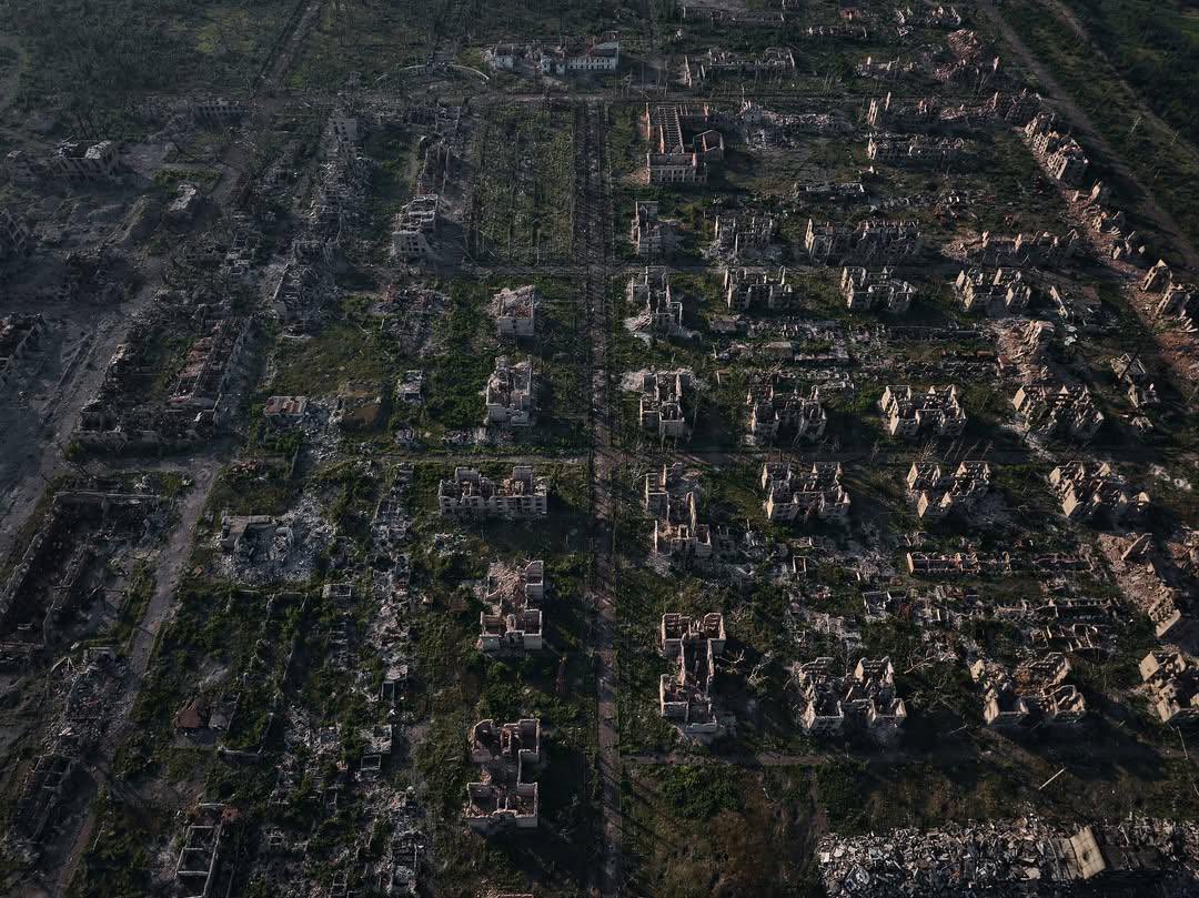 russia has completely obliterated Chasiv Yar. I was here in 2023 and remember meeting my a lovely maths teacher who had a beautiful garden where she grew vegetables. These towns were full of life, history &amp; culture. russia is erasing it all, every day. Absolutely sickening