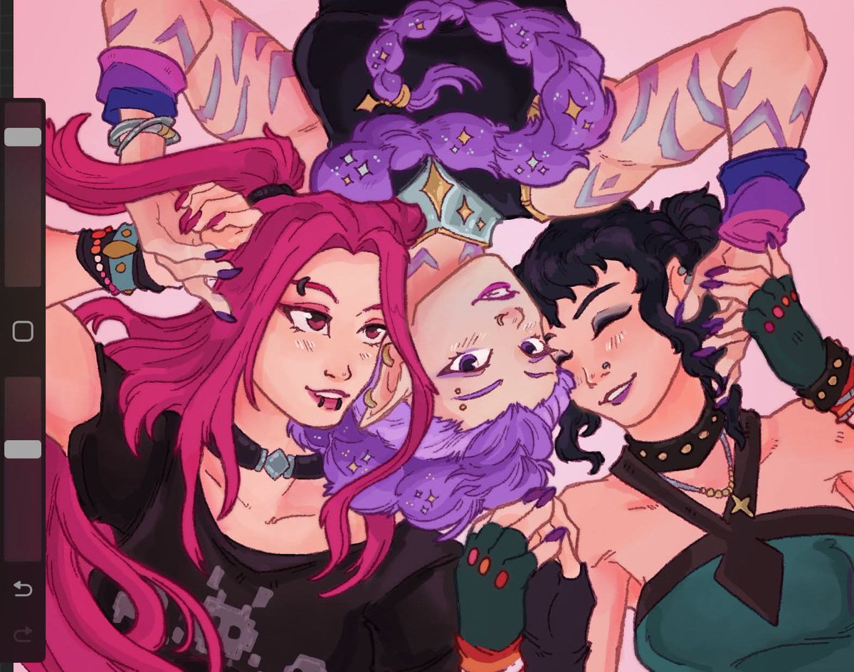 Izapug's tweet image. #polytrix #KPOPDEMONHUNTERS 
🩷💜💚