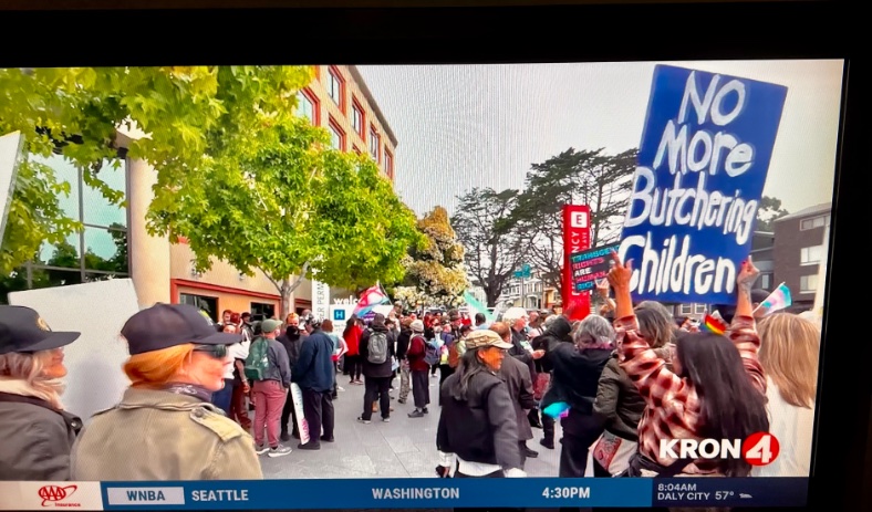 TyroneT (@averygoodtyrone) on Twitter photo Represent, mighty terven! <a href="/SF_TERF_CENTRAL/">SF_TERF_CENTRAL</a> on point and to the point. KRON gave way more time to the other side, but this sign says it all. Represent, mighty terven! <a href="/SF_TERF_CENTRAL/">SF_TERF_CENTRAL</a> on point and to the point. KRON gave way more time to the other side, but this sign says it all.