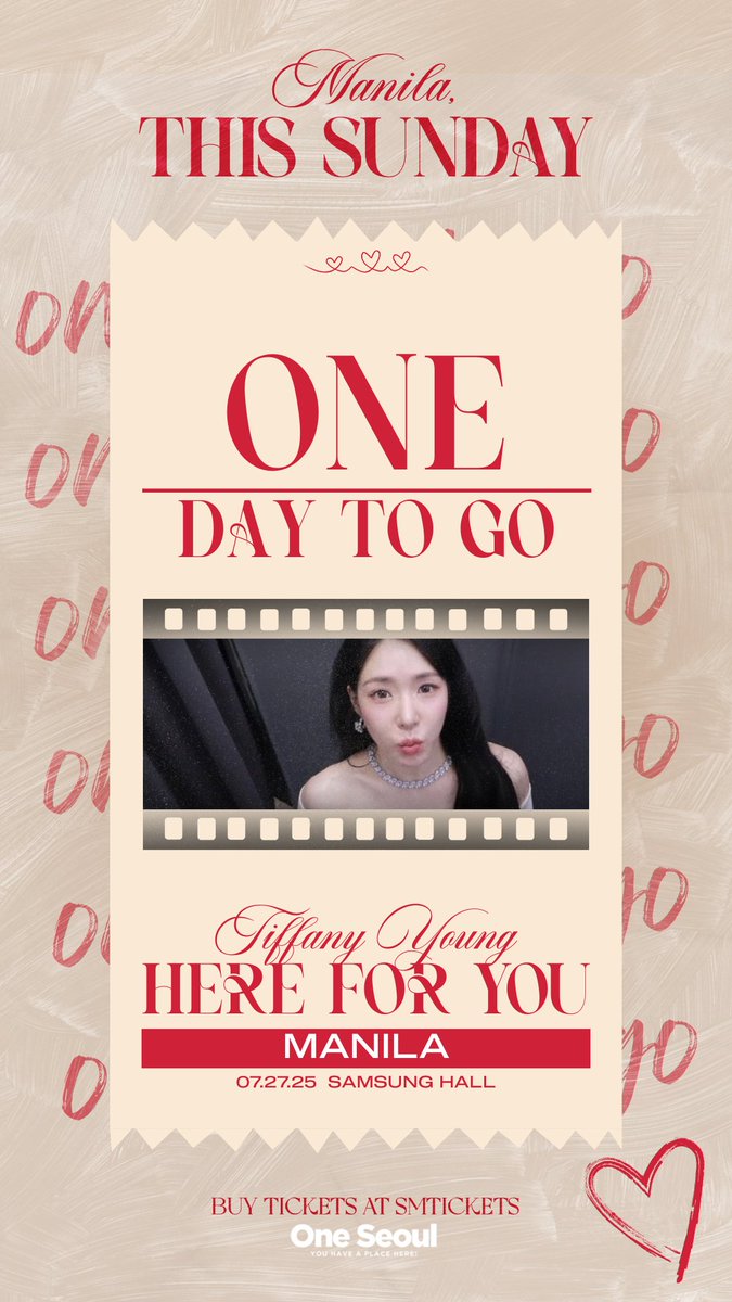 OneSeoulPH's tweet image. Tomorrow, the sky turns pink and Tiffany shines brighter than ever!
Buy tickets at tiny.cc/TIFFANYinMANILA or SM Tickets nationwide
Presented by L-Squared Productions PH
#HERE_FOR_YOU
#2025TIFFANYYOUNGTOUR
#2025HEREFORYOU_IN_ASIA
#2025HEREFORYOU_IN_MANILA
#티파니영…