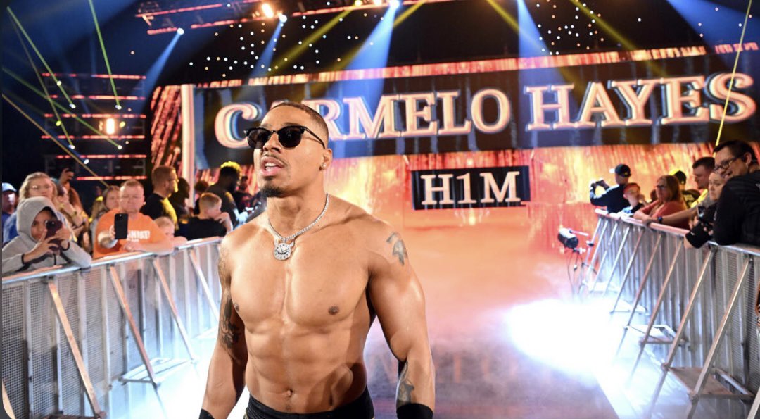 ProWFinesse's tweet image. It baffles me that WWE can't even make room for Carmelo Hayes on SmackDown.
They're wasting his potential. #WeWantMelo