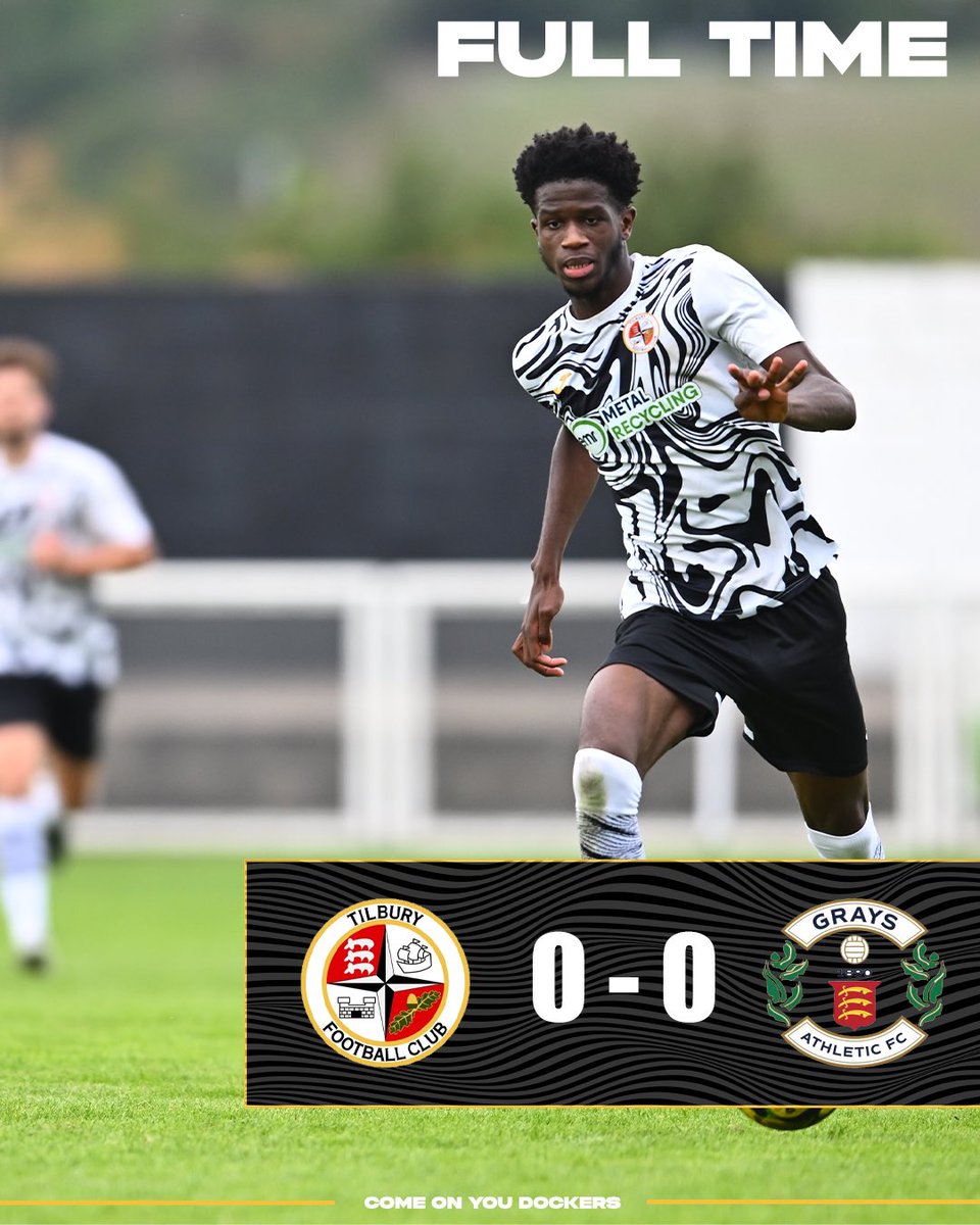 tilburyfc's tweet image. Full Time

Nothing to separate the two sides

⚪️ 0 - 0 🟡 #COYD | #DockersAsOne