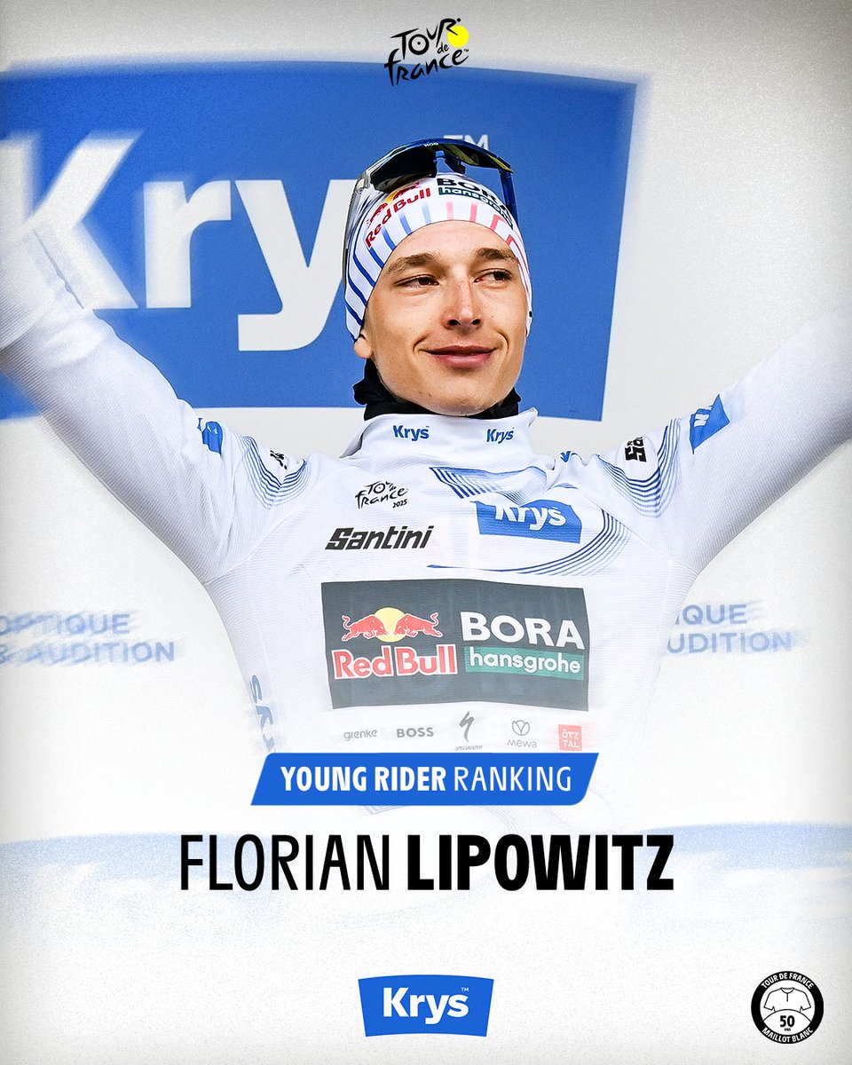 🎽 Jerseys after stage 2️⃣0️⃣ / Maillots distinctifs après l'étape 2️⃣0️⃣

💛 <a href="/TamauPogi/">Tadej Pogačar</a> 🇸🇮
💚 Jonathan Milan 🇮🇹
🔴⚪️ <a href="/TamauPogi/">Tadej Pogačar</a> 🇸🇮
👶 Florian Lipowitz 🇩🇪

#TDF2025