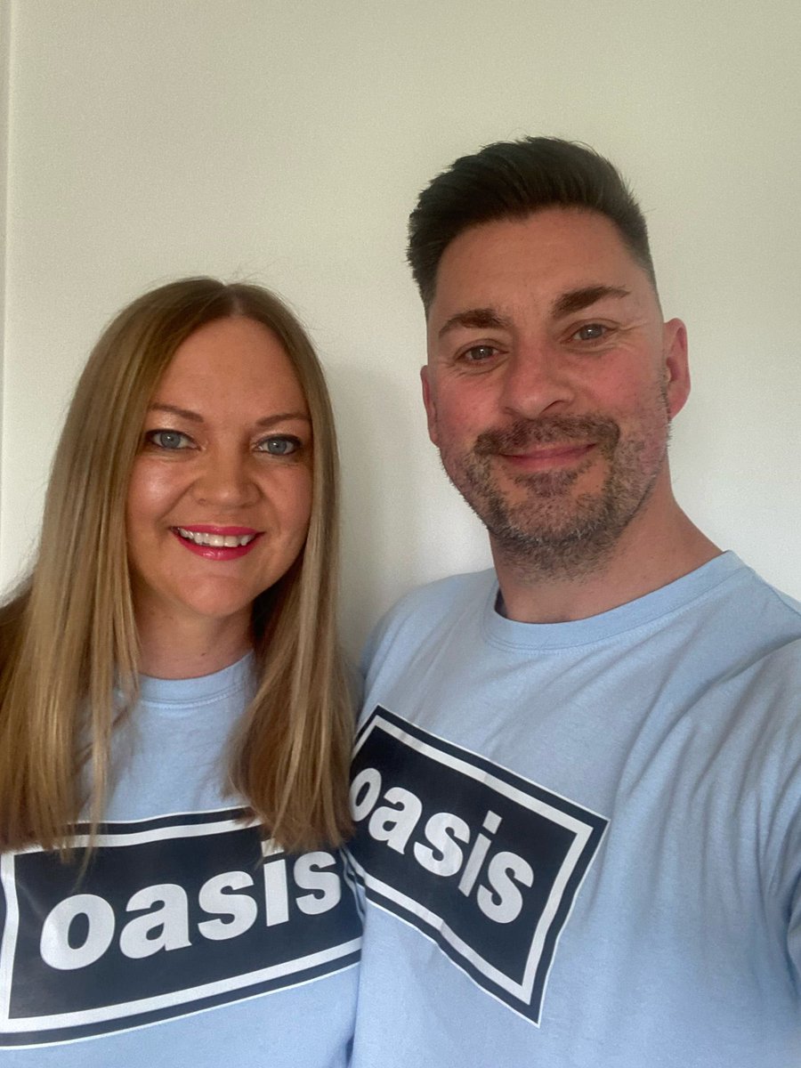 We are <a href="/oasis/">Oasis</a> ready <a href="/liamgallagher/">Liam Gallagher</a> <a href="/NoelGallagher/">Noel Gallagher</a> we cannot wait 😆 
#oasiswembley #OasisLive25 <a href="/kingy2611/">Aaron king 💙</a>