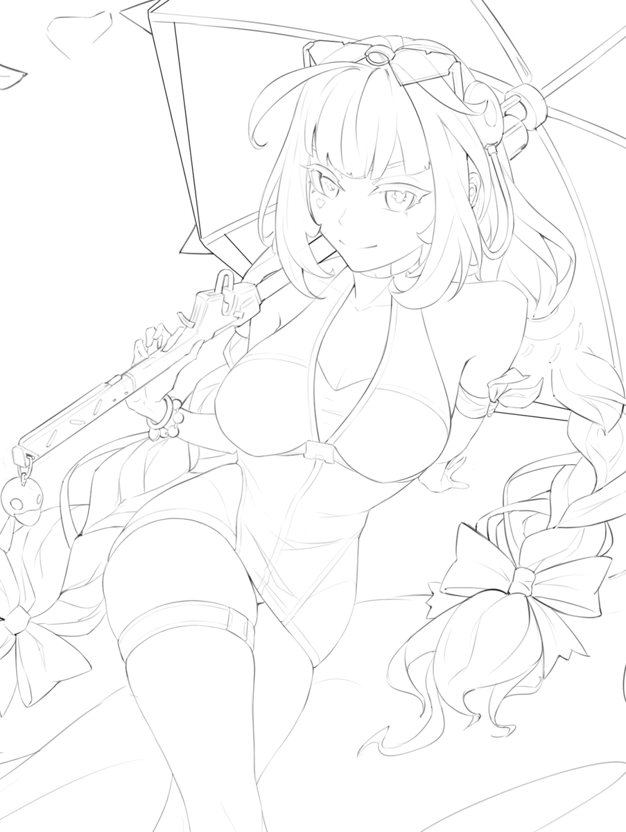 demiraito's tweet image. Yuzuha wip