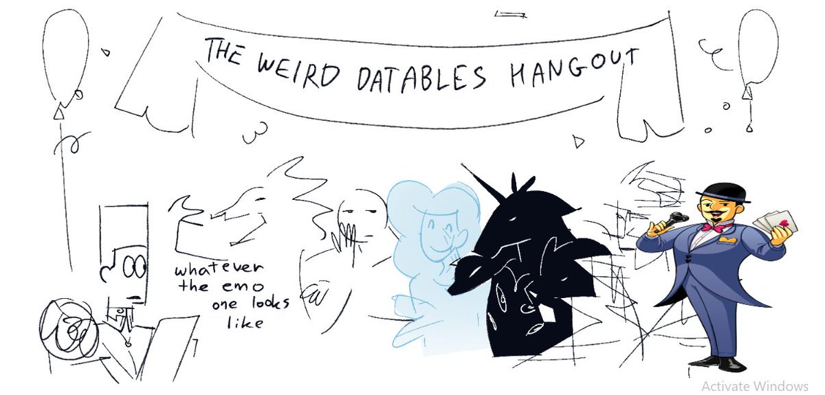 the_angler_mann's tweet image. i haven't met reggie and textbox chan yet so my zoey's resurrection party just looked like this