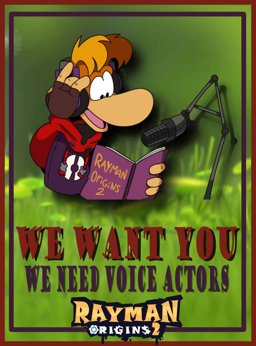 alexlimitedart's tweet image. Voice actors wanted for Rayman Origins 2!
We&apos;re looking for voices for Globox, a fearless teensy, King Stomach, and the mysterious villain behind it all.

Join this Rayman adventure and help us bring it to life.
To audition and see more info, here:cstng.cc/projects/rayma…
#Rayman