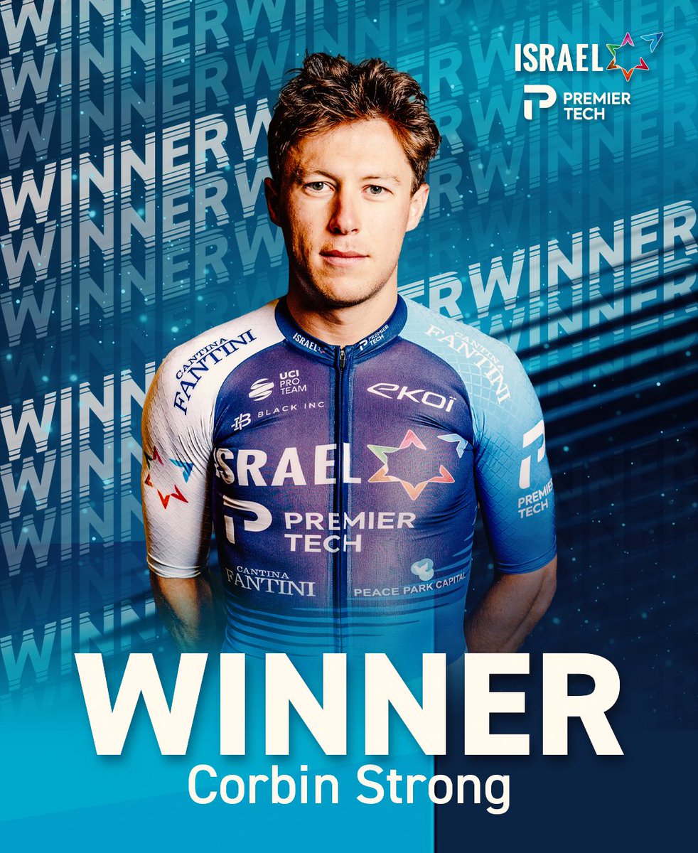 IsraelPremTech's tweet image. A first victory in 2025 for @corbin_strong 🏆
He caps off an emphatic team performance on stage 1️⃣ of the @tourdewallonie by sprinting to victory in Nassogne!
🇧🇪 #TourDeWallonie #YallaIPT #FactorRacing