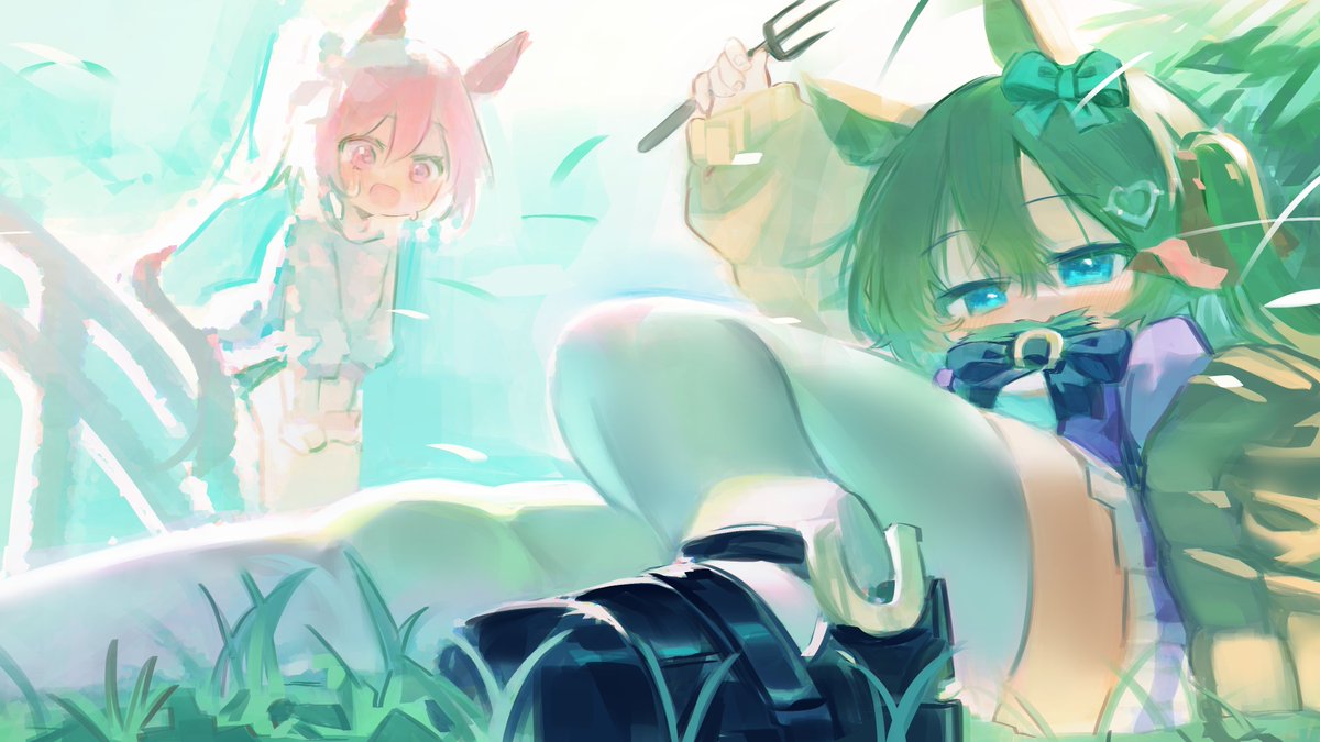 yopokaede's tweet image. UPDATE!
The AI system at Tracen Academy has been upgraded!
But it seems like a strange AI has slipped in… #heartheartart #umamusume